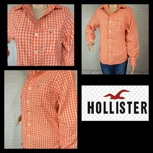 Hollister Women's Gingham Top Size S